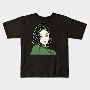 Vector Girl Grenn Kids T-Shirt